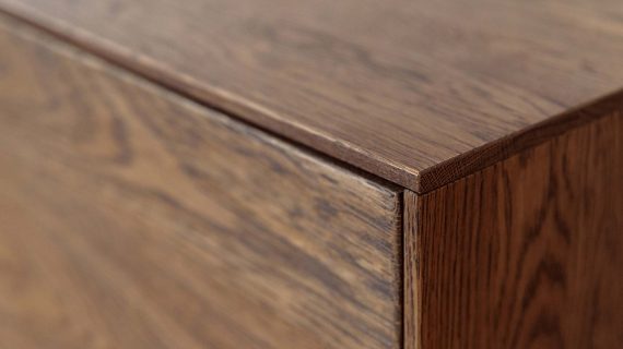 Miniaturka 7 - Nowoczesna dębowa szafka RTV 185 cm Essentia