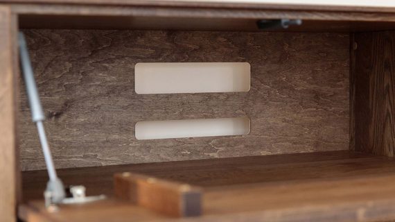 Miniaturka 10 - Nowoczesna dębowa szafka RTV 185 cm Essentia