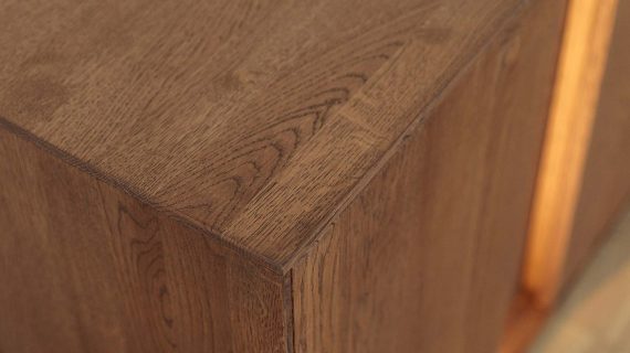 Miniaturka 4 - Nowoczesna dębowa szafka RTV 185 cm Essentia