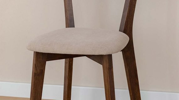 Miniaturka 2 - Krzesło dębowe z beżowym siedziskiem MAX