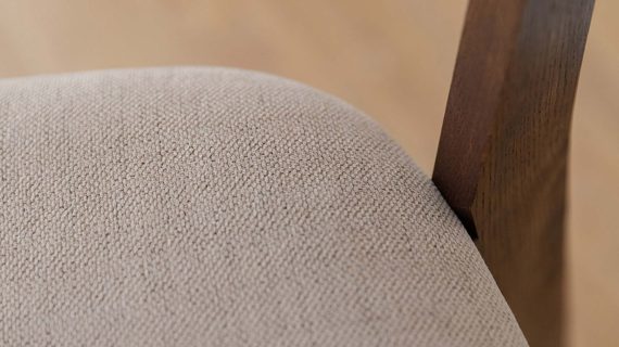 Miniaturka 5 - Krzesło dębowe z beżowym siedziskiem MAX