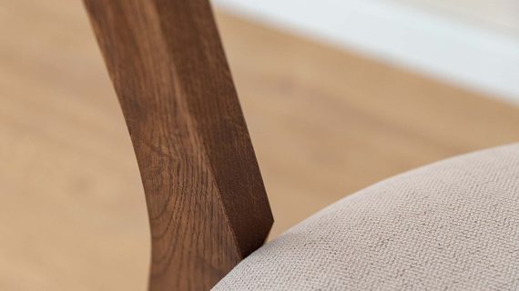 Miniaturka 6 - Krzesło dębowe z beżowym siedziskiem MAX