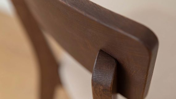 Miniaturka 7 - Krzesło dębowe z beżowym siedziskiem MAX