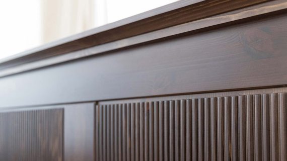 Miniaturka 8 - Skandynawskie klasyczne sosnowe łóżko Kalari