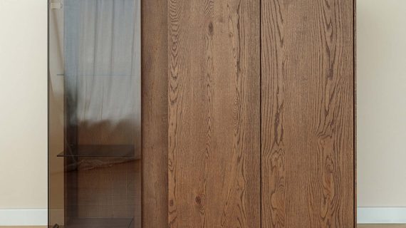 Miniaturka 2 - Klasyczna nowoczesna dębowa witryna Essentia