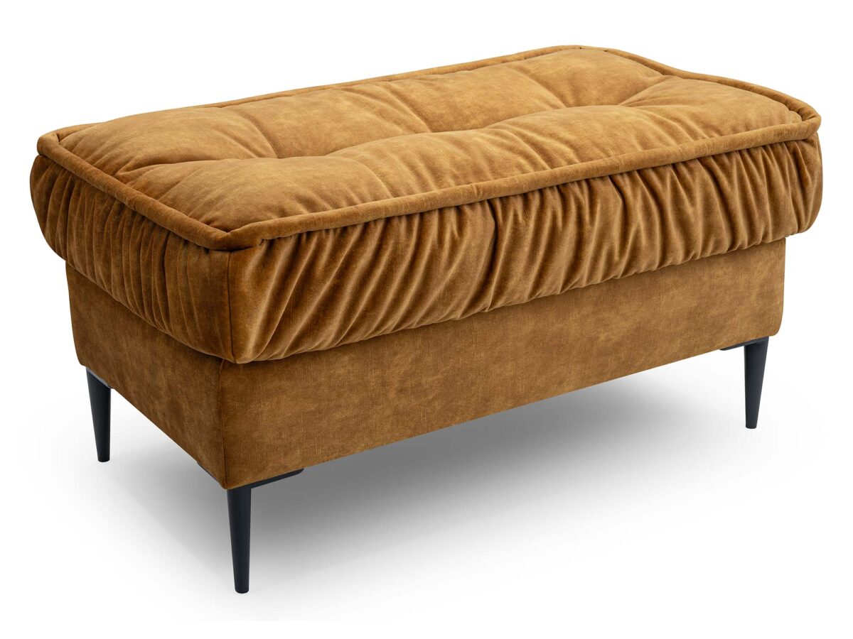 Gesteppter Hocker im Loft-Stil Nolia