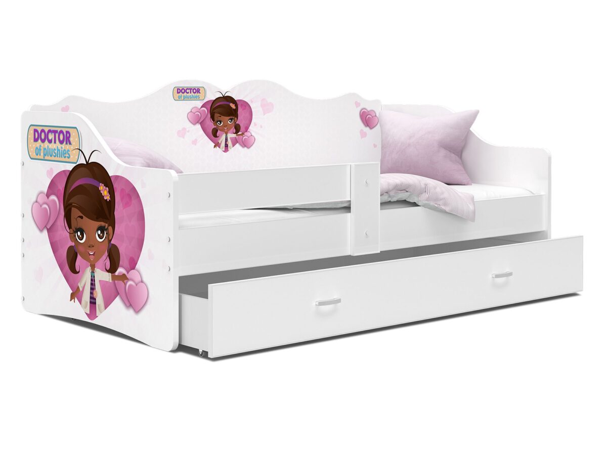 Kinder-Einzelbett mit Schublade 80×160 cm 80×180 cm Rima 160