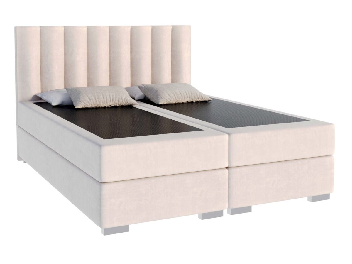 Designer Doppel-Boxspringbett mit doppeltem Bettkasten Tiziana