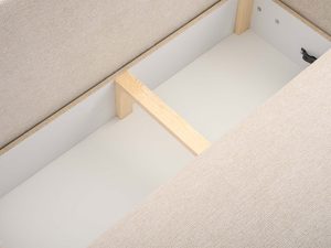 Miniatura 6 - Interiér pojemnika rohové sedačky kremowego dřevěná konstrukce detail