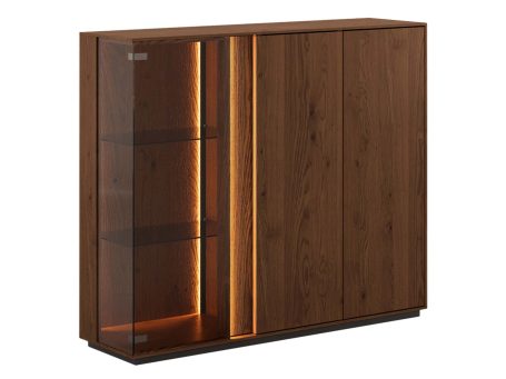 Klasyczna nowoczesna dębowa witryna Essentia