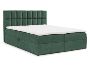 Miniatura 3 - Zelené čalouněná postel bouclé z kostkowatym prošíváním