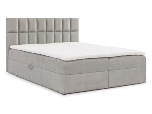 Miniatura 8 - Postel bouclé šedé z elegantním prošíváním v stylowej ložnice
