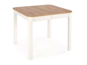 Miniatura 5 - Rozkládací čtvercový bílý stůl s deskou dub artisan