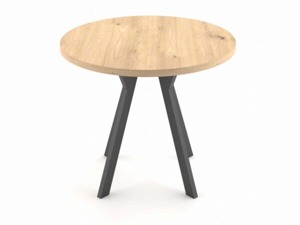 Runder Tisch Eiche craft na Metall graphitch Beinen