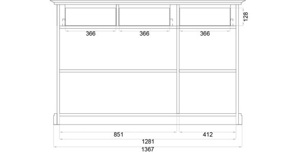 Miniaturka 13 - Klasyczna nowoczesna sosnowa komoda Kalari