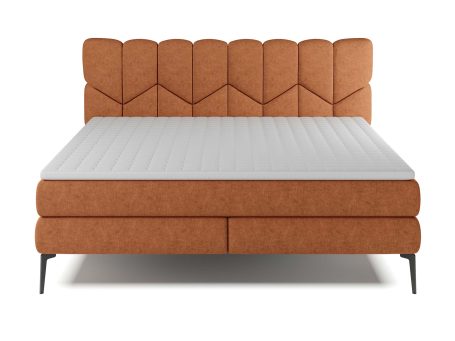 Łóżko kontynentalne na wysokich nogach Bari