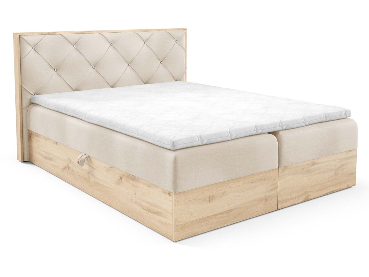 Modernes Doppel-Boxspringbett Mizon 12