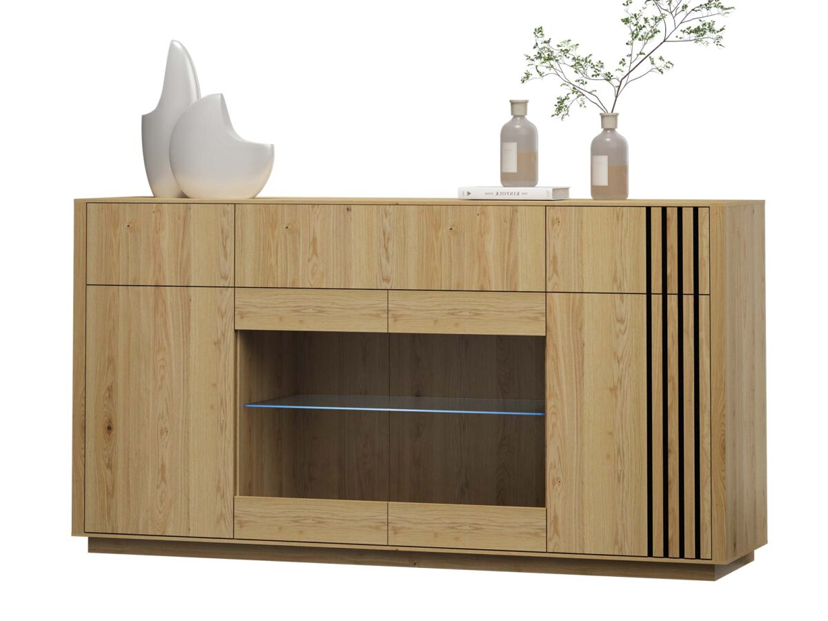Kommode 4D3S geriffelt 200 × 100 × 50 cm Meble Dorello
