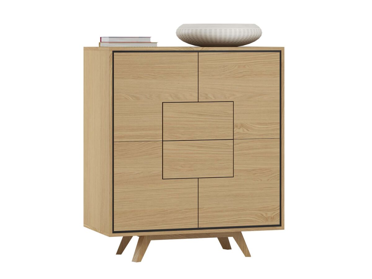 Eleganter Barschrank aus Naturholz Saviero