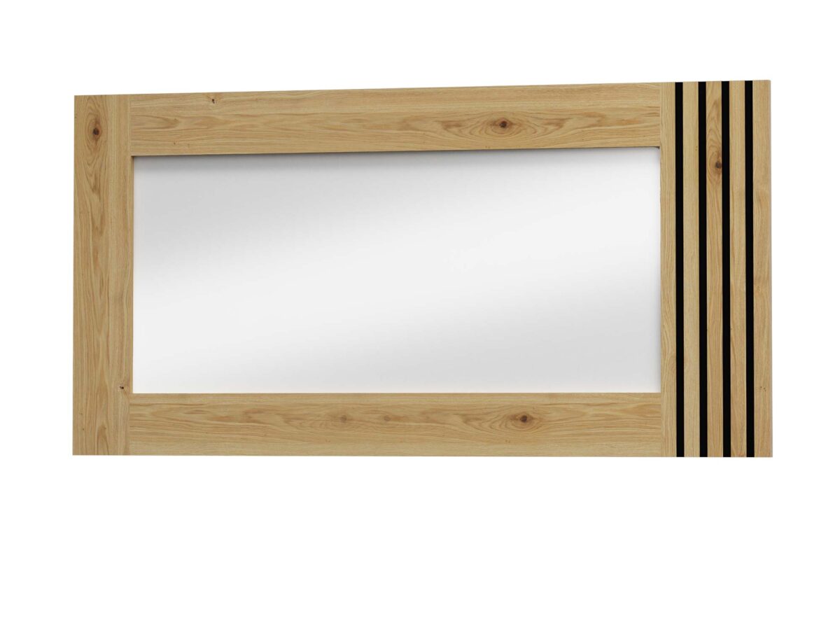 Závěsné zrcadlo v rámu dub divoký Dorello