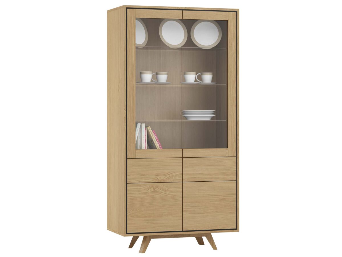 Elegantní vitrína 4D2S Saviero