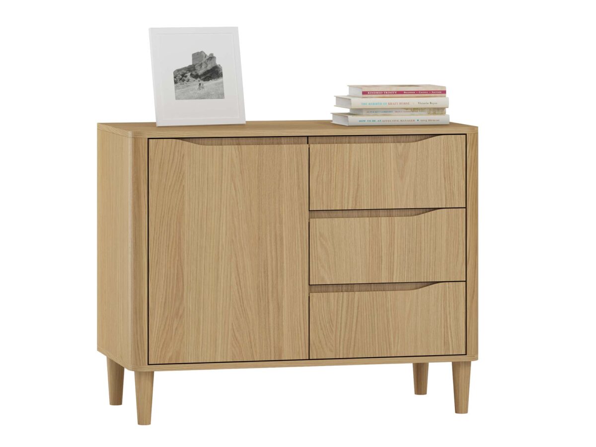 Kommode 3S1D Alpeneiche Natur Verlina
