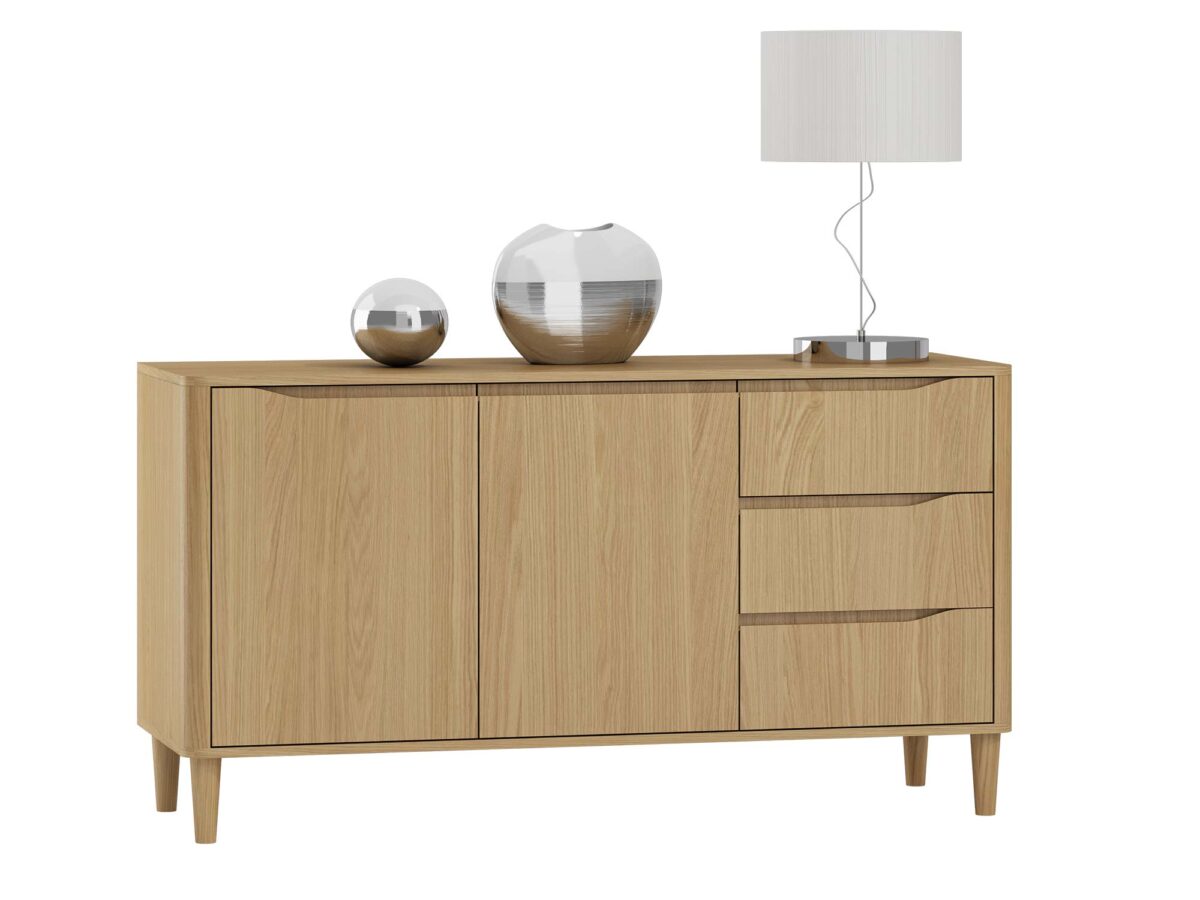 Kommode 2D3S Alpeneiche Natur Verlina