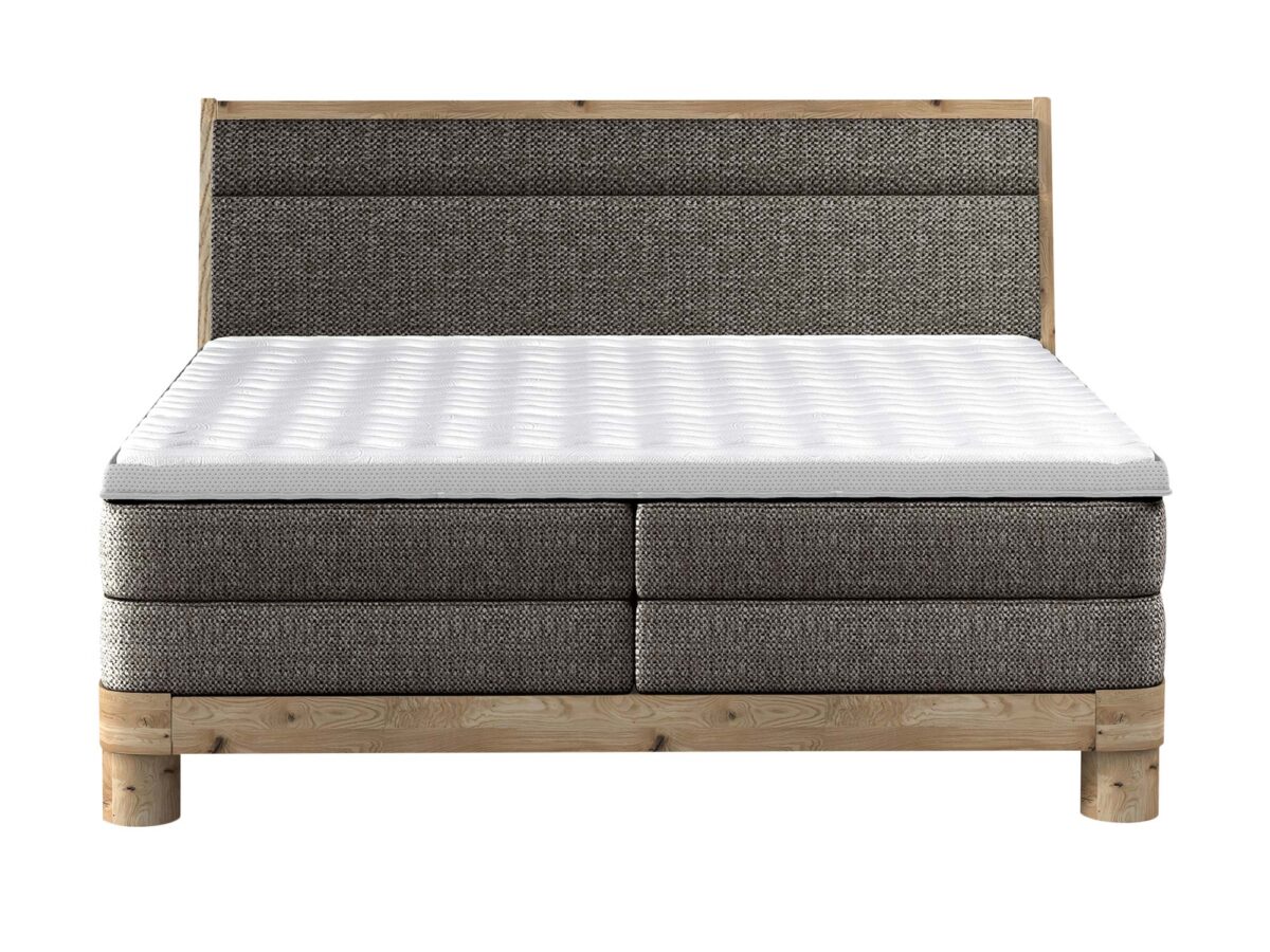 Boxspring-Doppelbett mit Eiche DONNA