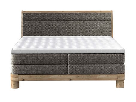 Łóżko kontynentalne dębowa rama DONNA