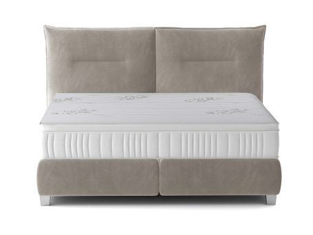 Łóżko tapicerowane z przeszyciami Fog