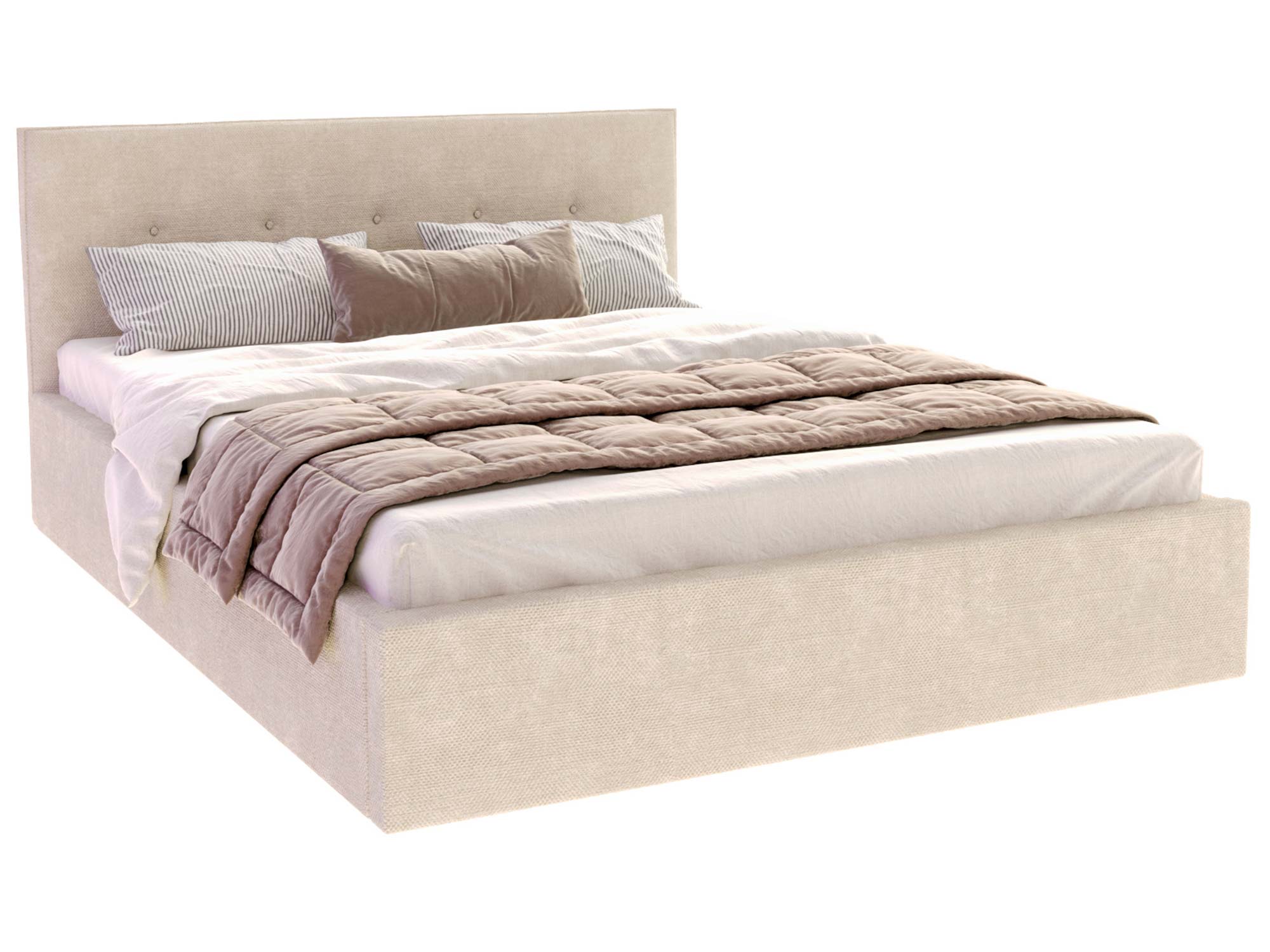 Modernes Bett w Stoff premium Mika Modernes Bett w Stoff premium Mika