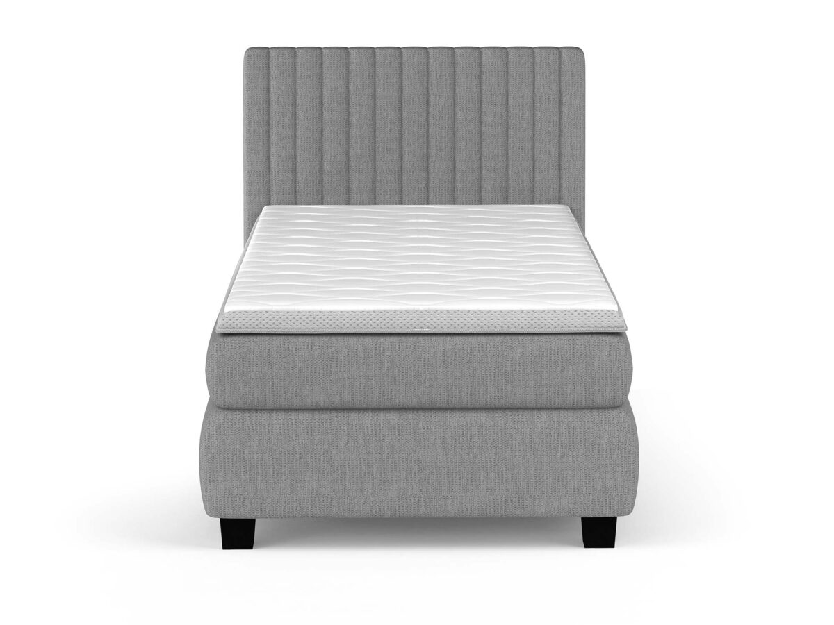 Elegantes Boxspringbett mit Kopfteil und Bettkasten MAYA