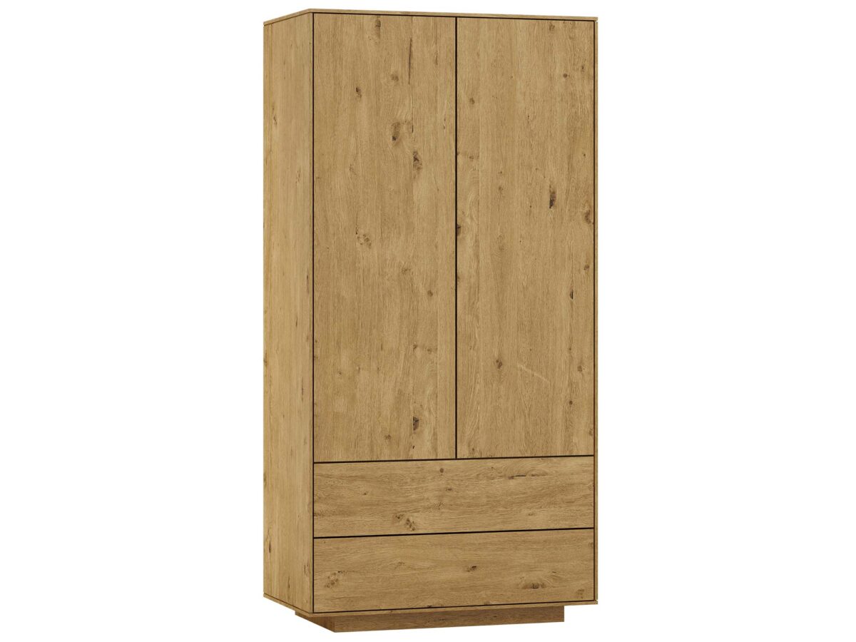 Kleiderschrank 2D2S Wildeiche 200 cm 100 cm Fiorenzo