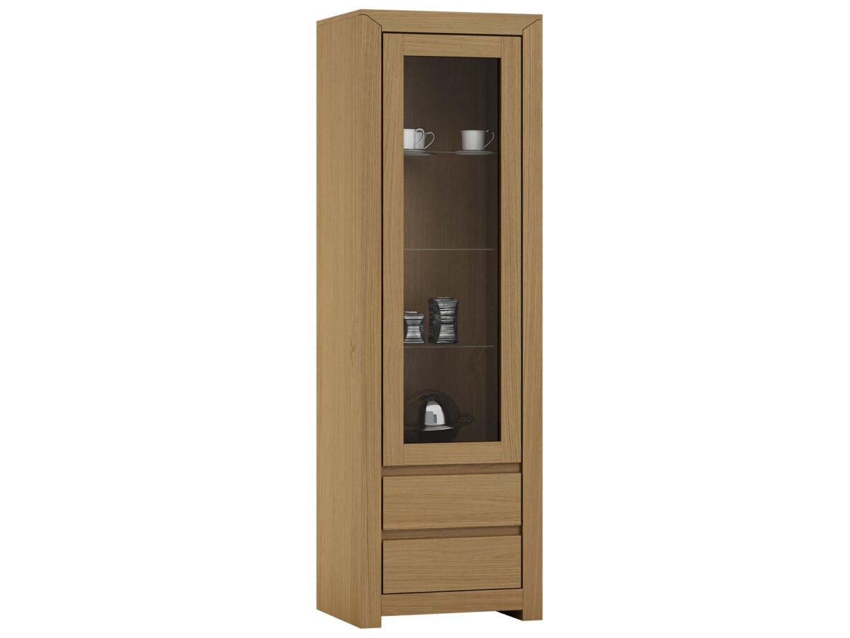 Bücherregal 1D2S Alpeneiche 60×200 cm Orviano