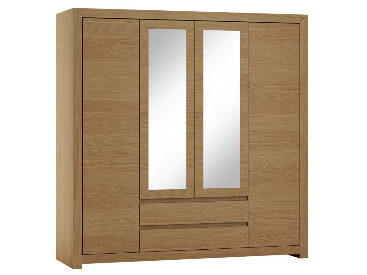 Šatní skříň 4D2S se zrcadlem dub alpský Orviano