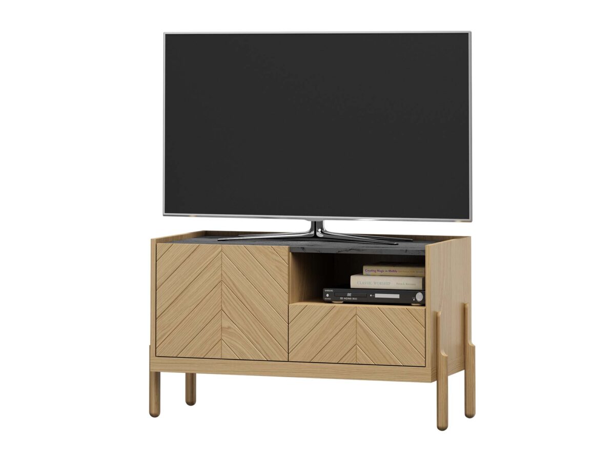 TV-Lowboard 1D1S Eichenfurnier Enza Saviero