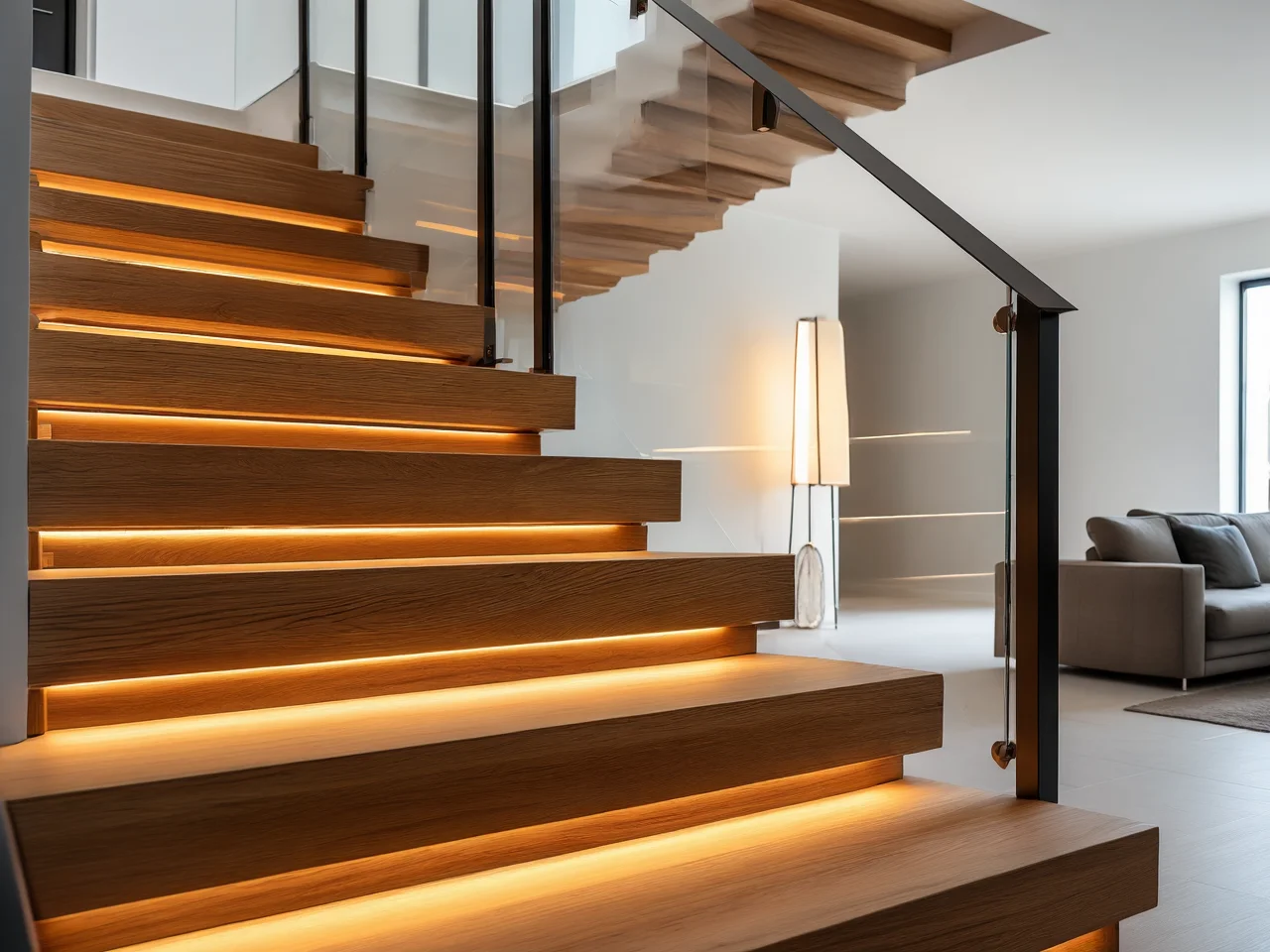 LED osvětlení schodiště: Zapuštěná montáž krok za krokem DIY