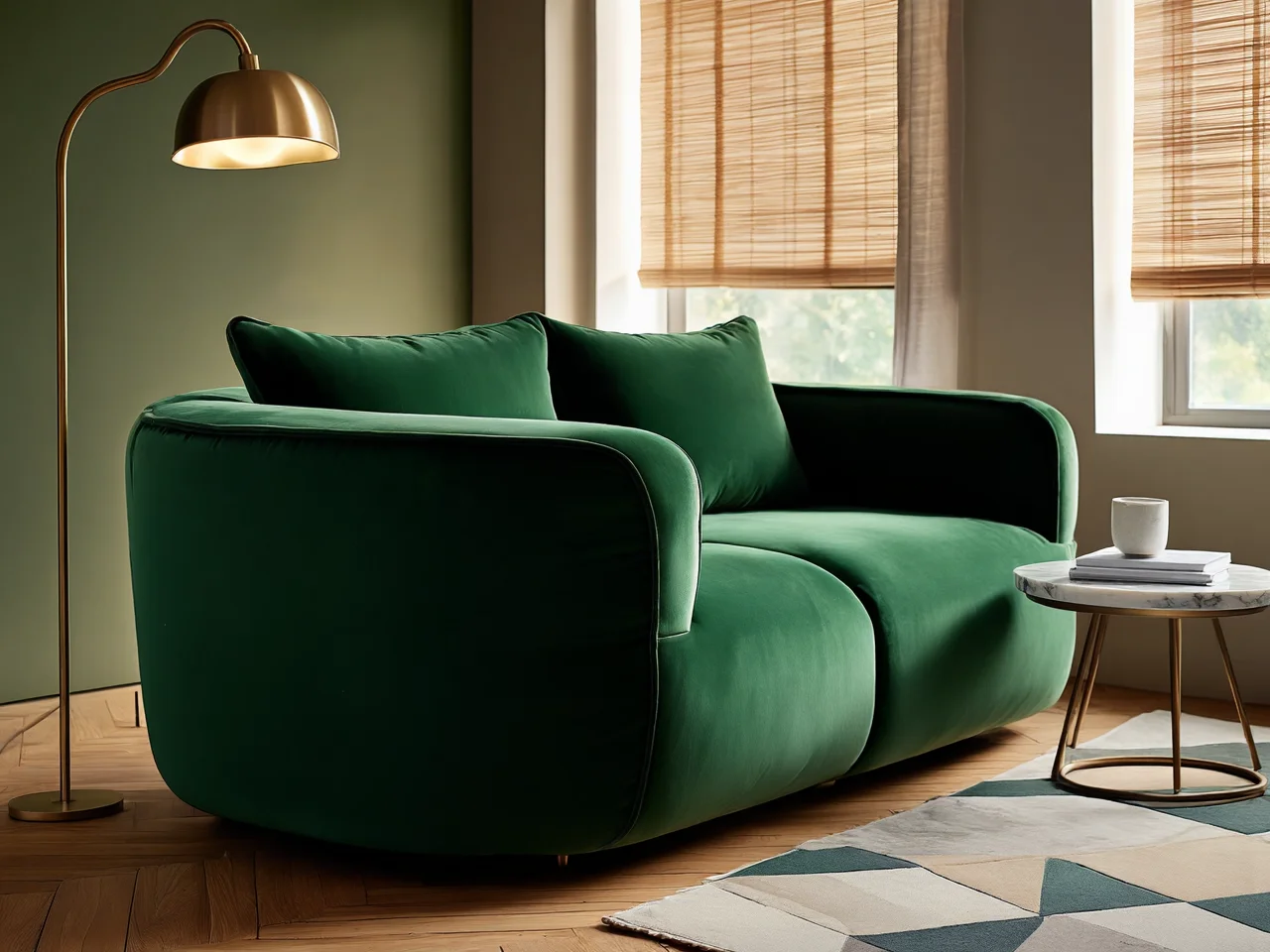 Poznaj wszystkie plusy i minusy aranżacji, w której sofa pod oknem zajmuje centrum.