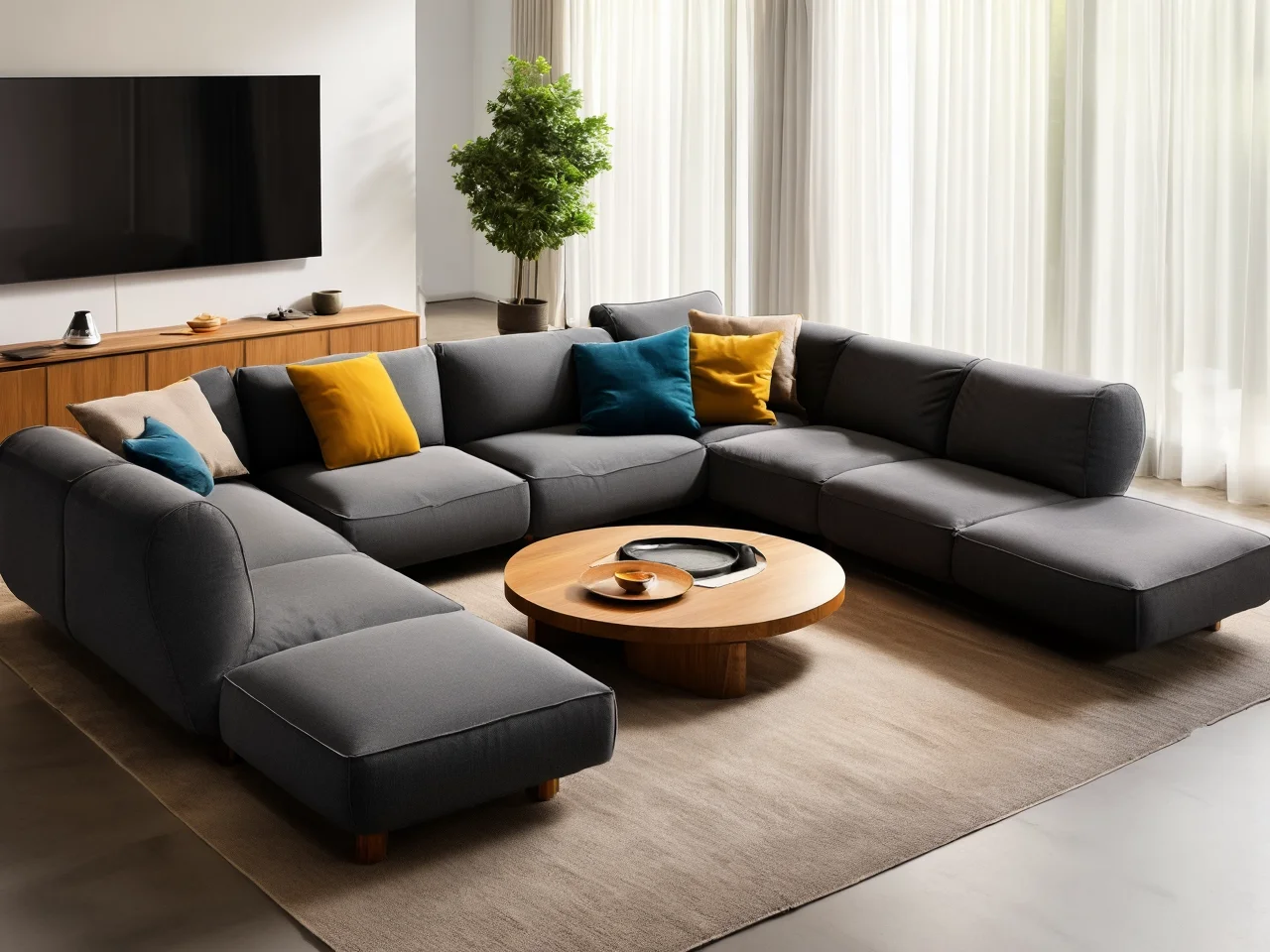 Sofa modulowa rodzina 2 plus 2 salon
