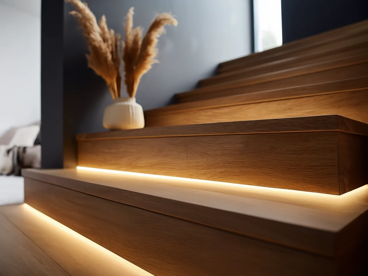 LED osvětlení schodiště: Zapuštěná montáž krok za krokem DIY