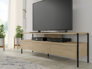 Miniatura 4 - TV stolek Fly push to open 150 cm, dub cremona