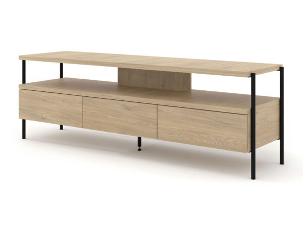 TV-Lowboard Fly push to open 150 cm Eiche Cremona