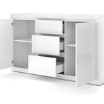 Miniaturbild 3 - Kommode Diana 150 cm weiß matt / weiß glänzend