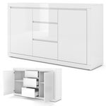 Miniaturbild 1 - Kommode Diana 150 cm weiß matt / weiß glänzend