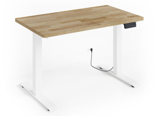 Schreibtisch Varius mit Höhenverstellung 120x65 cm Eiche natur