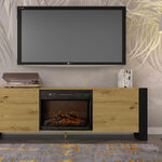 Miniaturbild 6 - TV-Lowboard Takoz mit Kamin push to open 180 cm Eiche Artisan