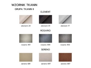 Miniatura 6 - Wzornik tkanin tapicerskich Element Rosario Sereno v růžoványch kolorach