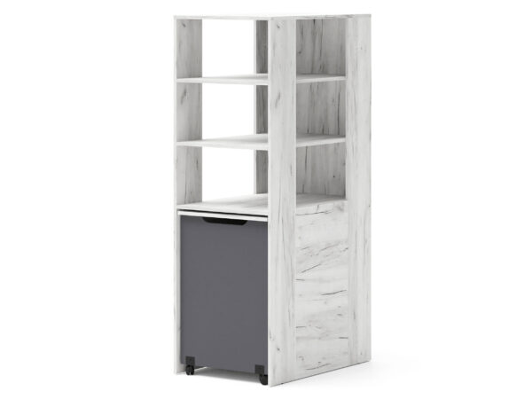 Regal mit Schreibtisch Simi mit Böden 55x83,7 cm