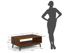 Miniatura 1 - Stolek kawowy dubový Oak Elegance TABACCO
