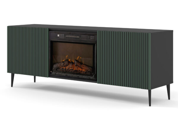 Schrank RTV Navia 2D mit Kamin i gefrästen Fronten 170 cm
